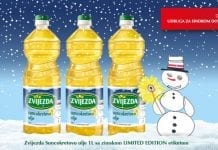 Božićna etiketa Zvijezdina suncokretova ulja