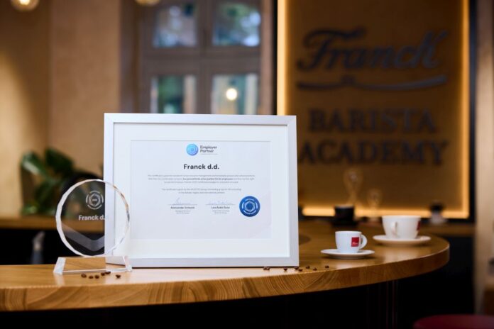 Franck certifikat Poslodavac Partner