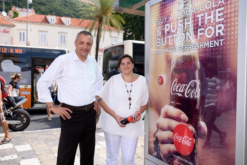 Dinko Ivan Dogan, generalni direktor Europlakata; Vesna Vlahović Dašić, direktorica marketinga Coca-Cola Adria
