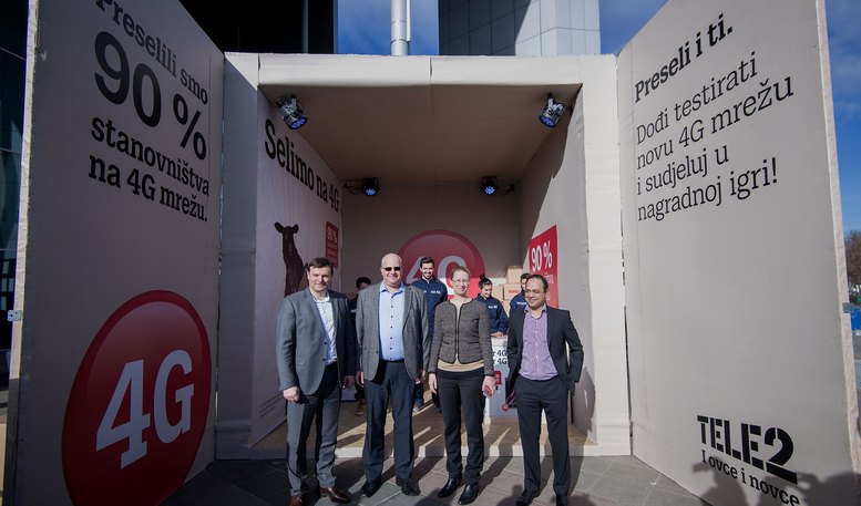 Viktor Pavlinic, Johan Bergström, Malin Holmberg i Adrian Garrett