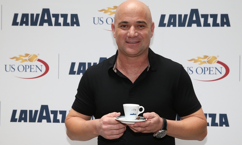 US OPEN: LAVAZZA PARTNERS WITH TENNIS LEGEND ANDRE AGASSI